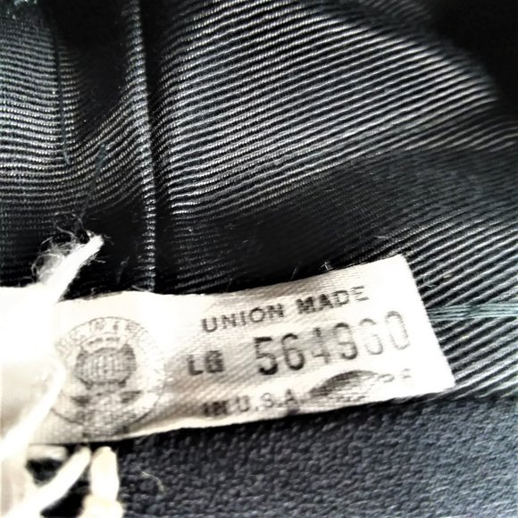 Vintage Hat Women's Union Made Hudsons 1940's Church Layered Black Collectable - Picture 3 of 10